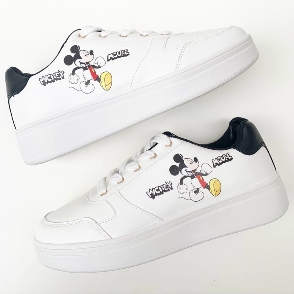 Disney Mickey Mouse Black and White Women’s Sneakers - Picture 5 of 11
